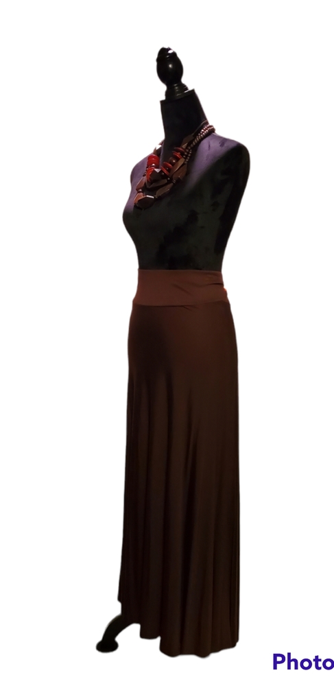 I•N•C Maxi Skirt Sz L ~ Chocolate Brown - Picture 3 of 5